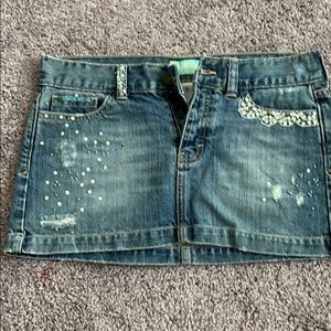 Hollister denim skirt